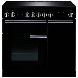 Rangemaster Professional + 90 Induction Hob Range Cooker Gloss Black
